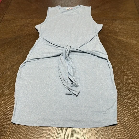 PINK LILY LIVING FOR IT BLUE BODYCON TANK DRESS, Women’s Large - Picture 5 of 9